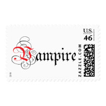 Calligraphic  Vampire Postage Stamps