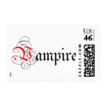 Calligraphic  Vampire Postage Stamps