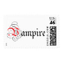 Calligraphic  Vampire stamp
