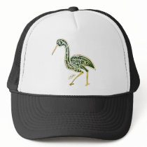 Calligraphy Bird (Stork) Trucker Hat
