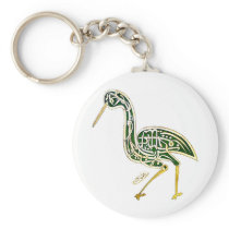 Calligraphy Bird (Stork) Key Chains