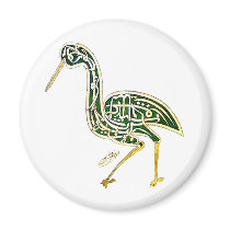 Calligraphy Bird (Stork) Magnets