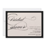 {calligraphy} bridal shower custom invitation