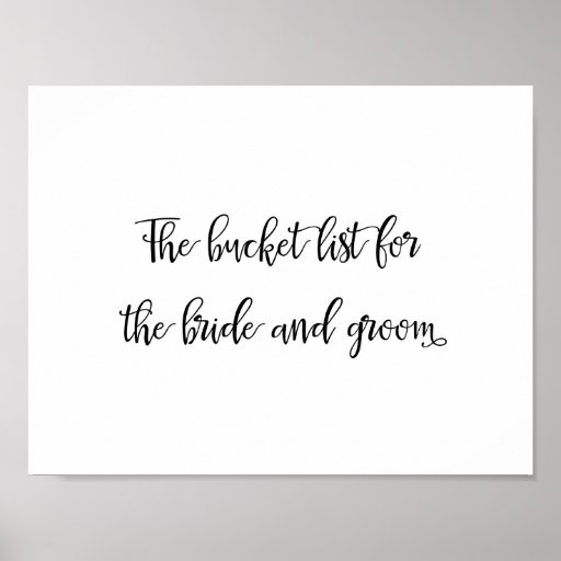 how to write bucket list in calligraphy