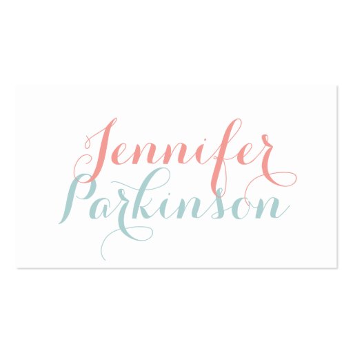 Calligraphy Calling Card Business Card Templates