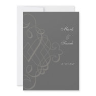 Calligraphy Chalkboard Wedding Invitation invitation