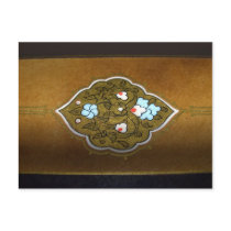 Calligraphy Flowers and Ornaments postcards by Rainmountain Calligraphy Flowers and Ornaments postcards