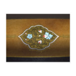 Calligraphy Flowers and Ornaments Postcards