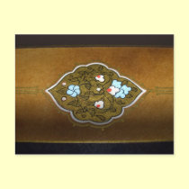 Calligraphy Flowers and Ornaments postcards
