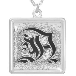 Calligraphy Letter A Necklace necklace