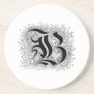 Calligraphy Letter B Coaster coaster
