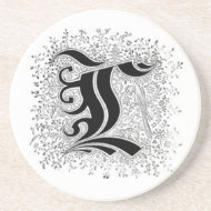 Calligraphy Letter C Coaster coaster