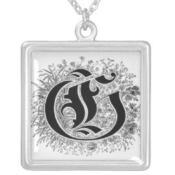 Calligraphy Letter G Necklace necklace