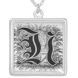 Calligraphy Letter U Necklace necklace