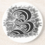Calligraphy Letter Z Coaster coaster
