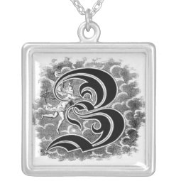 Calligraphy Letter Z Necklace necklace