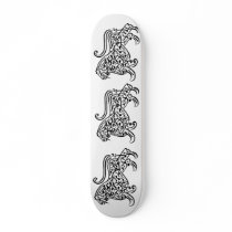 Calligraphy Lion (black) Skate Board Deck