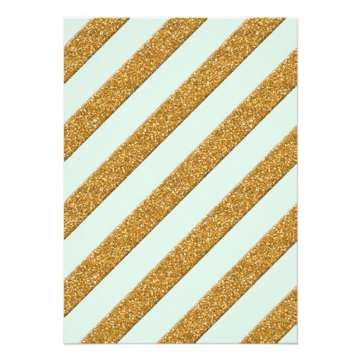 Calligraphy Mint Script Forever Love Gold Glitter Announcement