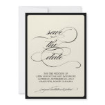 {calligraphy} save the date invites