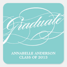 Calligraphy Script Graduation Sticker