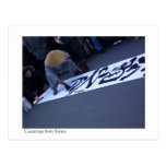 Calligraphy street art in Seoul, South Korea Post Cards