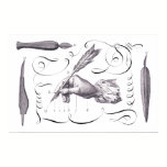 Calligraphy, Writing - Handsome 18th C. Engraving posters