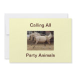 Calling All Party Animals Invitations