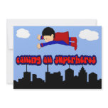 Calling All Superhero's Party Announcements