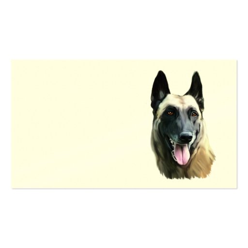 calling card malinois business card templates (front side)