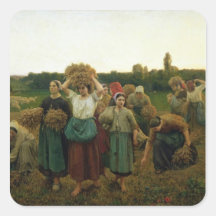 Calling in the Gleaners, 1859 Sticker