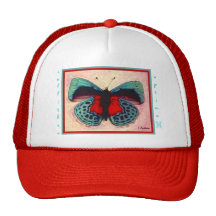 Callithea Optima Butterfly by S Ambrose Mesh Hat