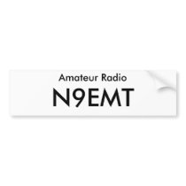 Callsign Bumper Sticker