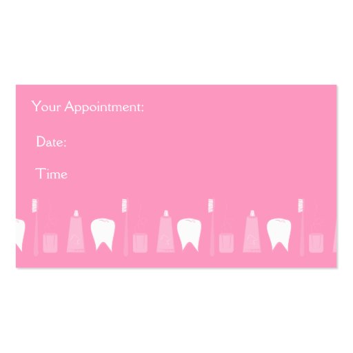 Calm Dental Care Business Card Template (back side)