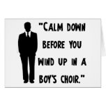 Calm Down Card
