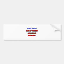 Calm Down .. I am a Trained Aerospace Engineer Bumper Stickers