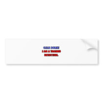 Calm Down .. I am a Trained Detective Bumper Stickers