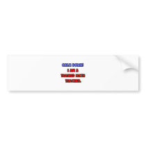 Calm Down .. I am a Trained Math Teacher bumper stickers