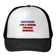 Calm Down .. I am a Trained Nuclear Engineer Mesh Hats