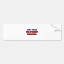 Calm Down .. I am a Trained Paralegal Bumper Sticker