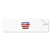 Calm Down .. I am a Trained Respiratory Therapist Bumper Sticker