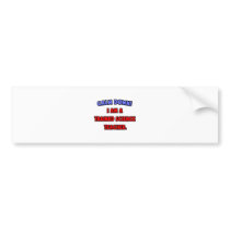 Calm Down .. I am a Trained Science Teacher bumper stickers