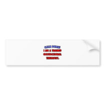 Calm Down .. Trained Occupational Therapist Bumper Sticker