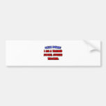 Calm Down .. Trained Social Studies Teacher Bumper Sticker
