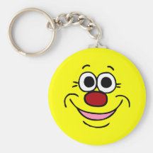 Calm Face: My happy place is somewhere without you Keychain