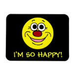 Calm Face: My happy place is somewhere without you Rectangle Magnets