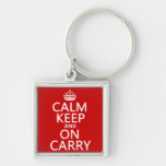 Calm Keep and On Carry - all colours Key Chain