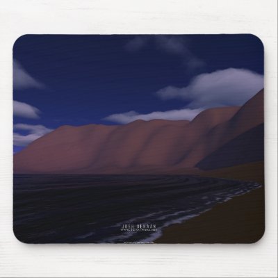 Calm Shore Mouse Pad by 3dartwork