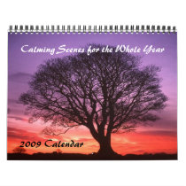 Calming Scenes for the Whole Year - Customized calendars