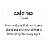 calories post cards