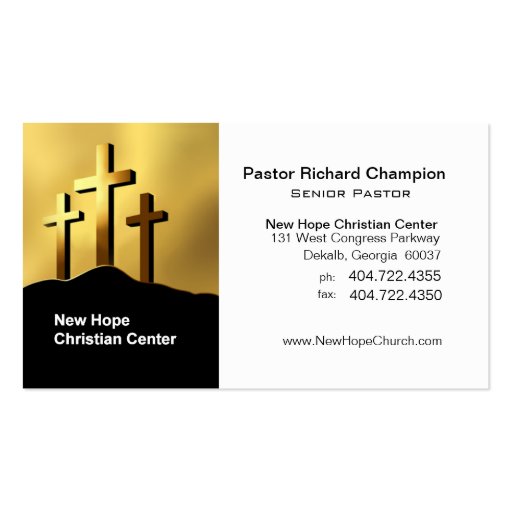 Christian Business Cards Templates Free